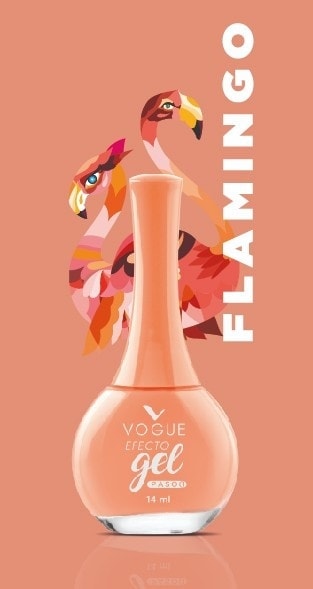 Esmaltes vogue colores flamingo